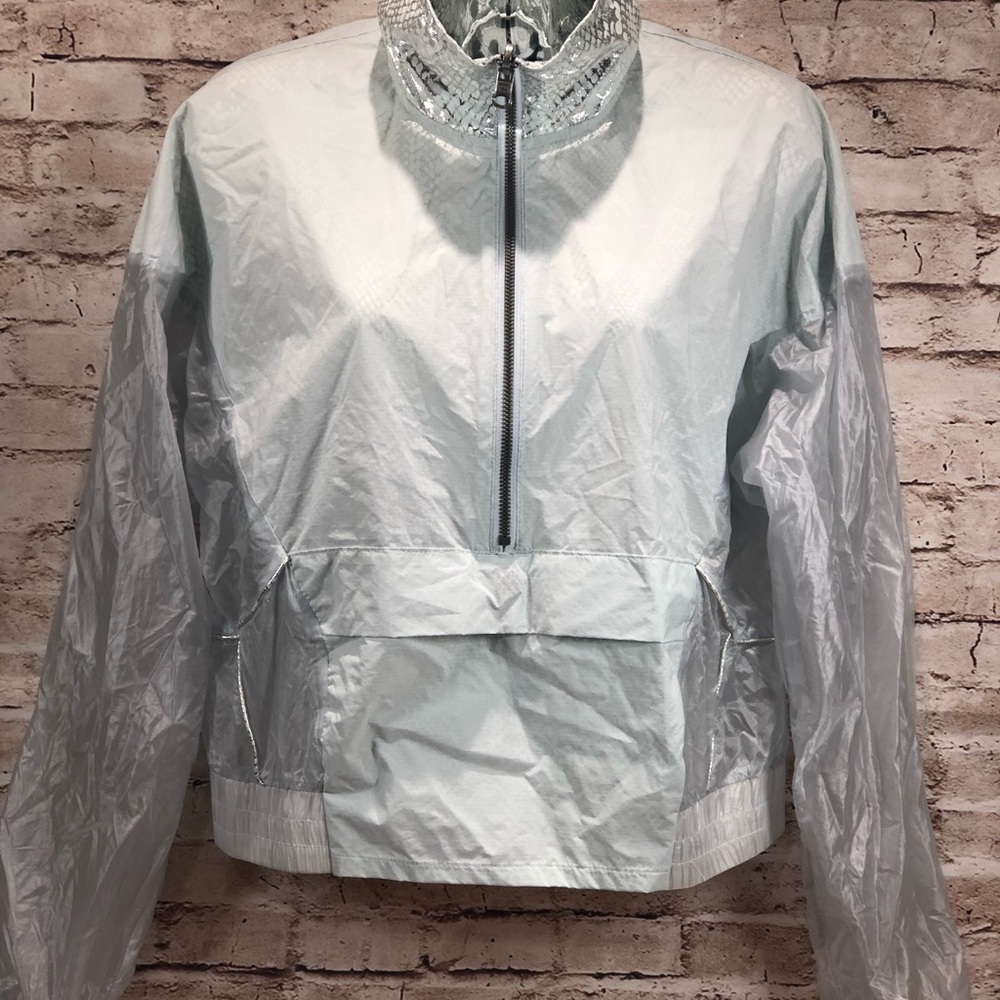 FP Movement snake print windbreaker silver sz sp - Picture 5 of 8